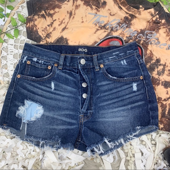 Urban Outfitters Pants - Urban Outfitters BDG Button Fly Distressed Shorts